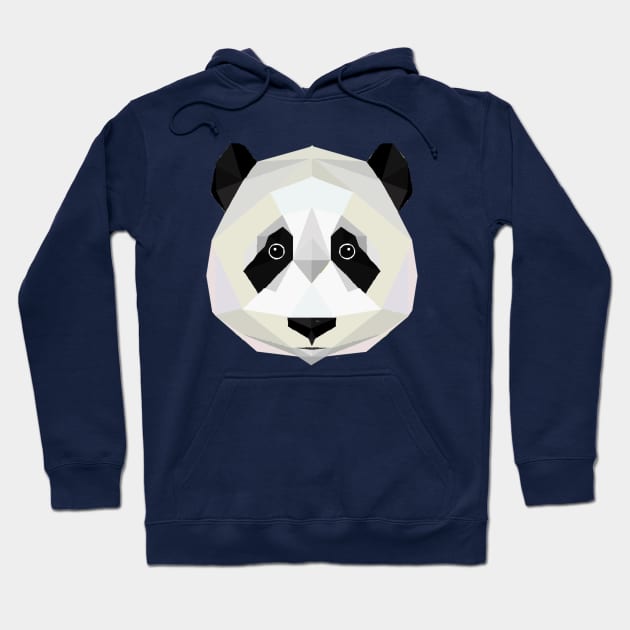 Polygonal Panda Bear Hoodie by deadlydelicatedesigns